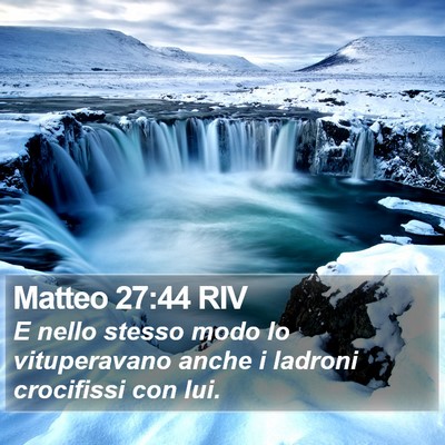 Matteo 27:44 RIV Bible Verse Image