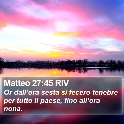 Matteo 27:45 RIV Bible Verse Image