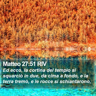 Matteo 27:51 RIV Bible Verse Image