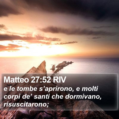 Matteo 27:52 RIV Bible Verse Image