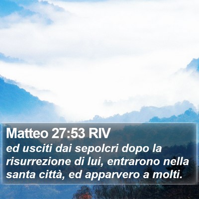 Matteo 27:53 RIV Bible Verse Image