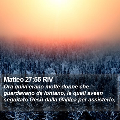 Matteo 27:55 RIV Bible Verse Image