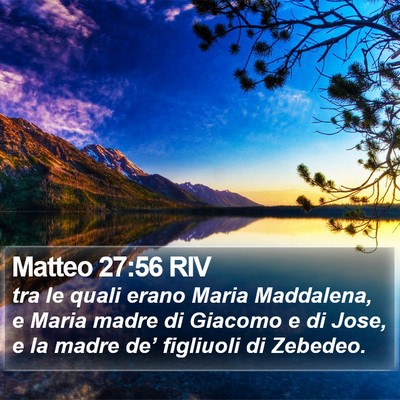 Matteo 27:56 RIV Bible Verse Image