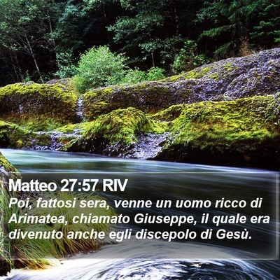 Matteo 27:57 RIV Bible Verse Image