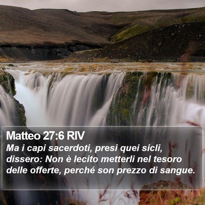 Matteo 27:6 RIV Bible Verse Image