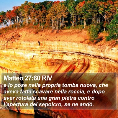 Matteo 27:60 RIV Bible Verse Image