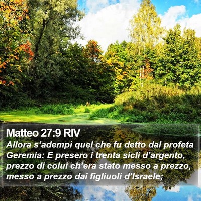Matteo 27:9 RIV Bible Verse Image