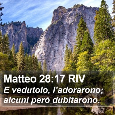 Matteo 28:17 RIV Bible Verse Image
