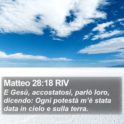 Matteo 28:18 RIV Bible Verse Image
