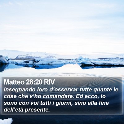Matteo 28:20 RIV Bible Verse Image