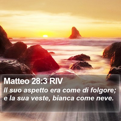 Matteo 28:3 RIV Bible Verse Image