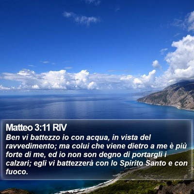 Matteo 3:11 RIV Bible Verse Image