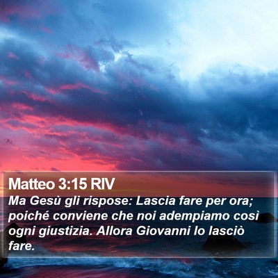 Matteo 3:15 RIV Bible Verse Image