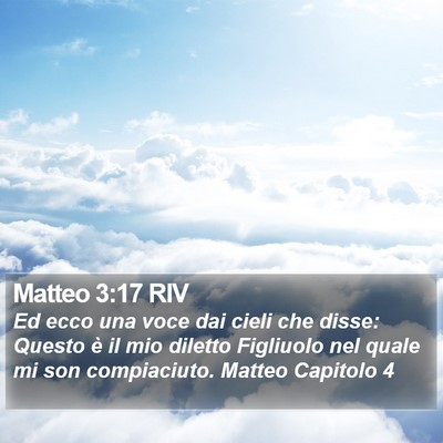 Matteo 3:17 RIV Bible Verse Image
