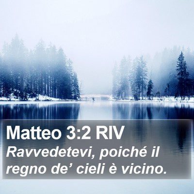 Matteo 3:2 RIV Bible Verse Image