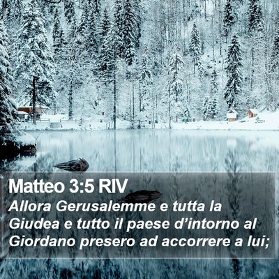Matteo 3:5 RIV Bible Verse Image