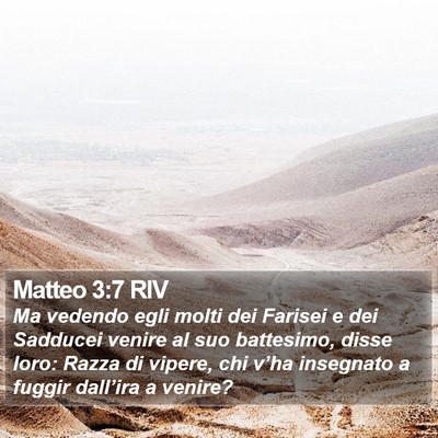 Matteo 3:7 RIV Bible Verse Image