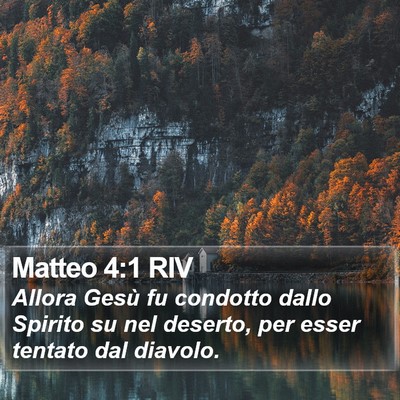 Matteo 4:1 RIV Bible Verse Image