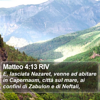 Matteo 4:13 RIV Bible Verse Image