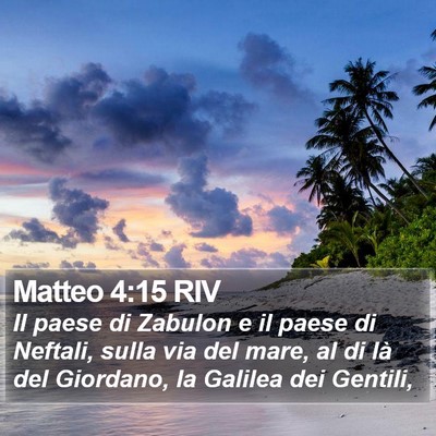 Matteo 4:15 RIV Bible Verse Image