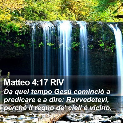 Matteo 4:17 RIV Bible Verse Image