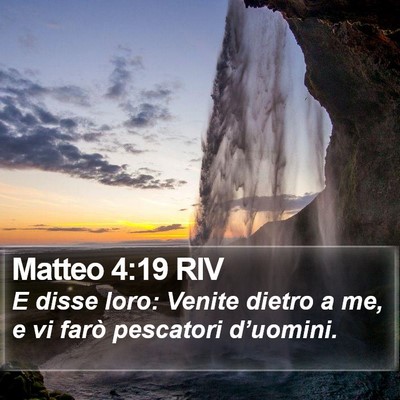 Matteo 4:19 RIV Bible Verse Image