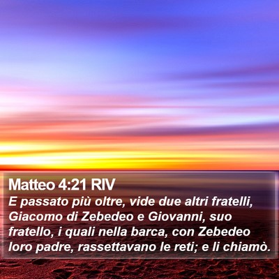 Matteo 4:21 RIV Bible Verse Image