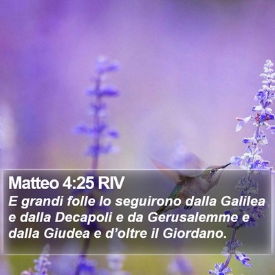 Matteo 4:25 RIV Bible Verse Image