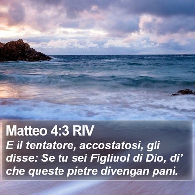 Matteo 4:3 RIV Bible Verse Image