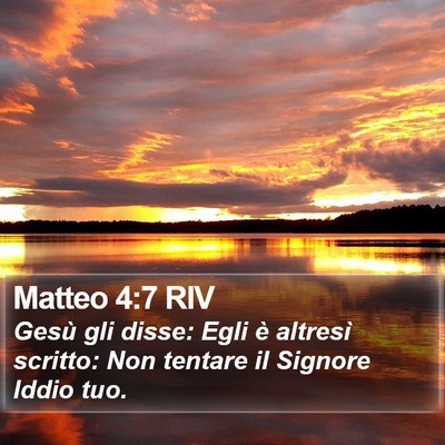 Matteo 4:7 RIV Bible Verse Image