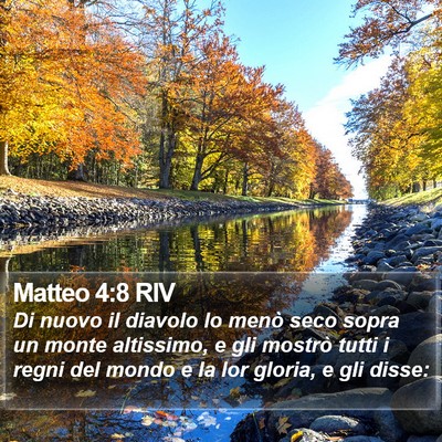 Matteo 4:8 RIV Bible Verse Image