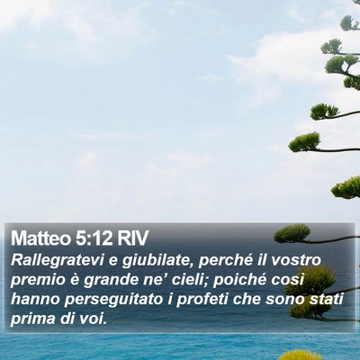 Matteo 5:12 RIV Bible Verse Image