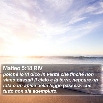 Matteo 5:18 RIV Bible Verse Image