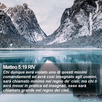 Matteo 5:19 RIV Bible Verse Image