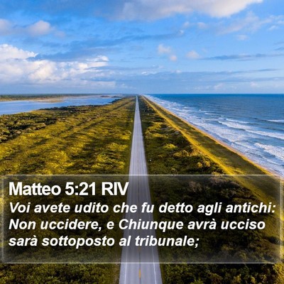 Matteo 5:21 RIV Bible Verse Image