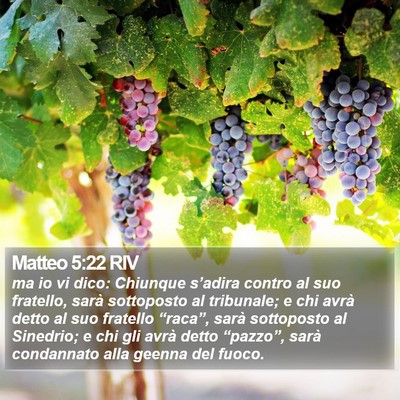 Matteo 5:22 RIV Bible Verse Image