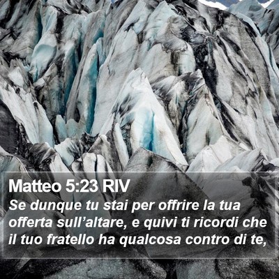 Matteo 5:23 RIV Bible Verse Image