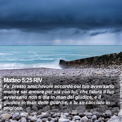 Matteo 5:25 RIV Bible Verse Image