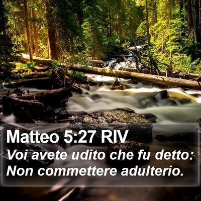 Matteo 5:27 RIV Bible Verse Image