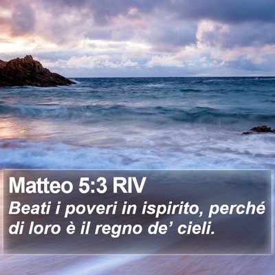Matteo 5:3 RIV Bible Verse Image