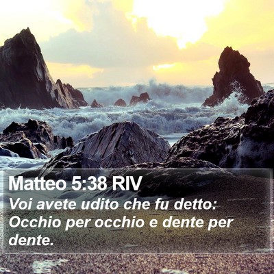 Matteo 5:38 RIV Bible Verse Image