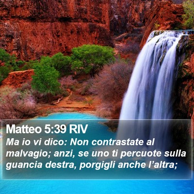 Matteo 5:39 RIV Bible Verse Image