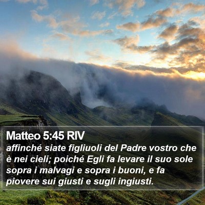 Matteo 5:45 RIV Bible Verse Image