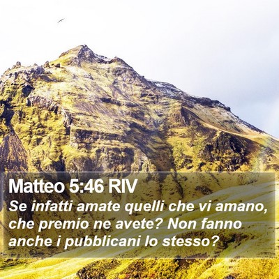 Matteo 5:46 RIV Bible Verse Image