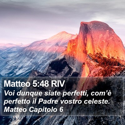Matteo 5:48 RIV Bible Verse Image