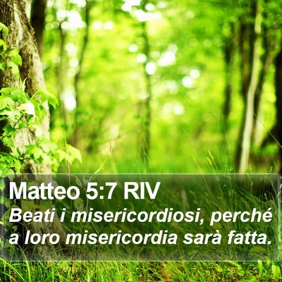 Matteo 5:7 RIV Bible Verse Image