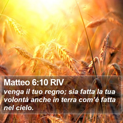 Matteo 6:10 RIV Bible Verse Image