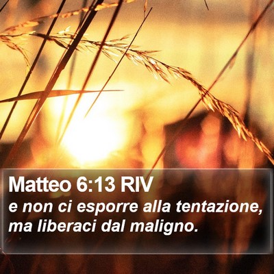 Matteo 6:13 RIV Bible Verse Image
