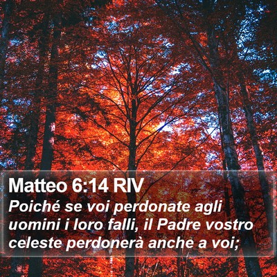 Matteo 6:14 RIV Bible Verse Image