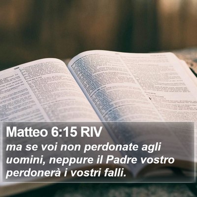 Matteo 6:15 RIV Bible Verse Image